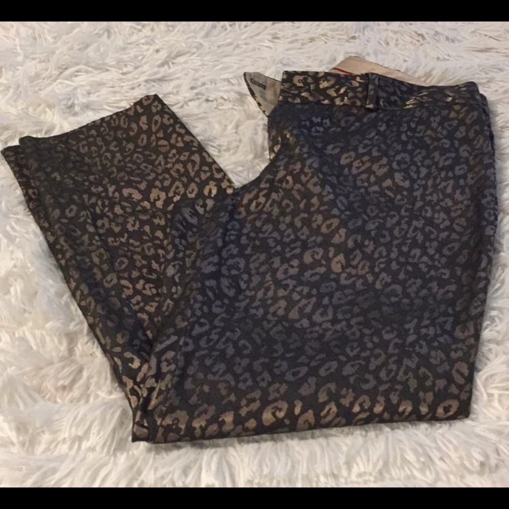 Sophisticated Leopard Print Pants